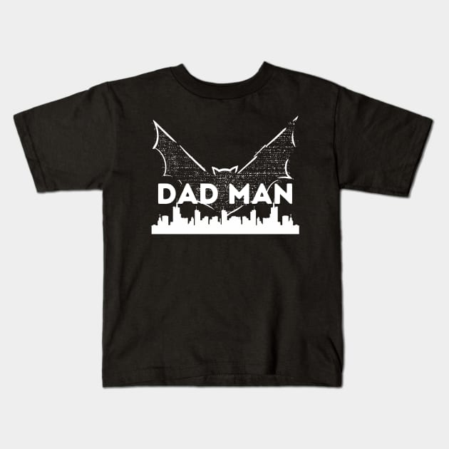 Dadman - Super Dadman Bat Hero Funny Kids T-Shirt by JunThara